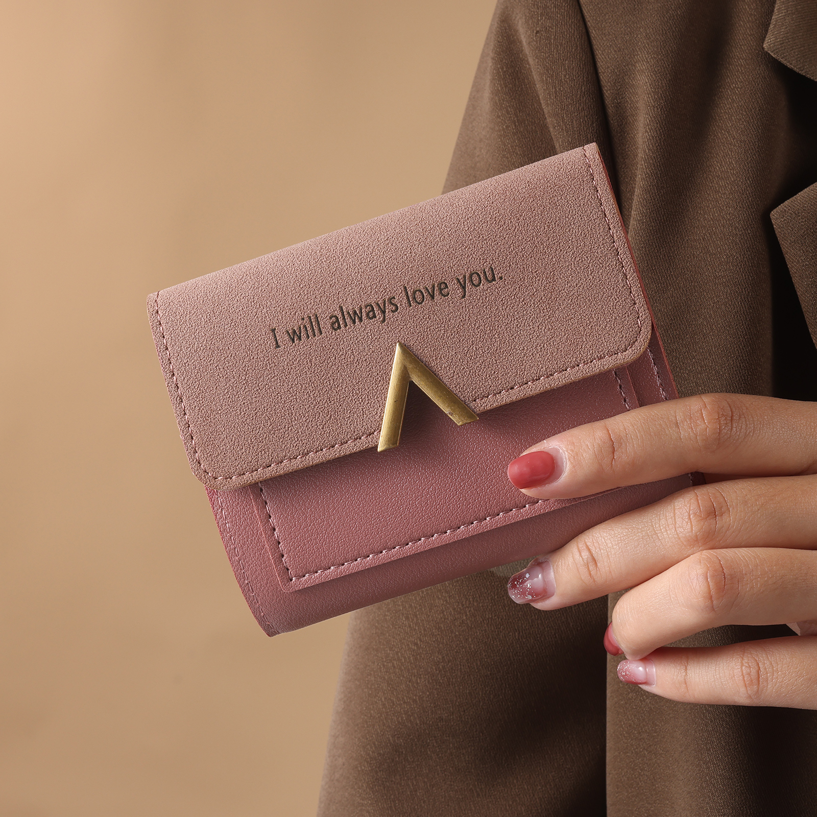 Portefeuille Photo et Texte Personnalisés Porte-Monnaie Carte