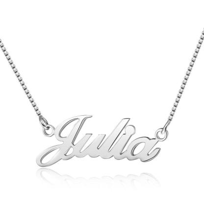 A ma fille - Collier Argent Prénom Personnalisé Meilleur Cadeau Pour V