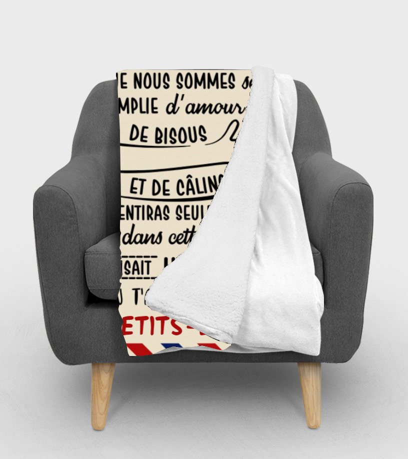 Couverture Personnalisée 'À Ma Fille' | Molleton Doux Avec Message Français | Cadeau Naissance, Anniversaire, Noël De Maman - 3