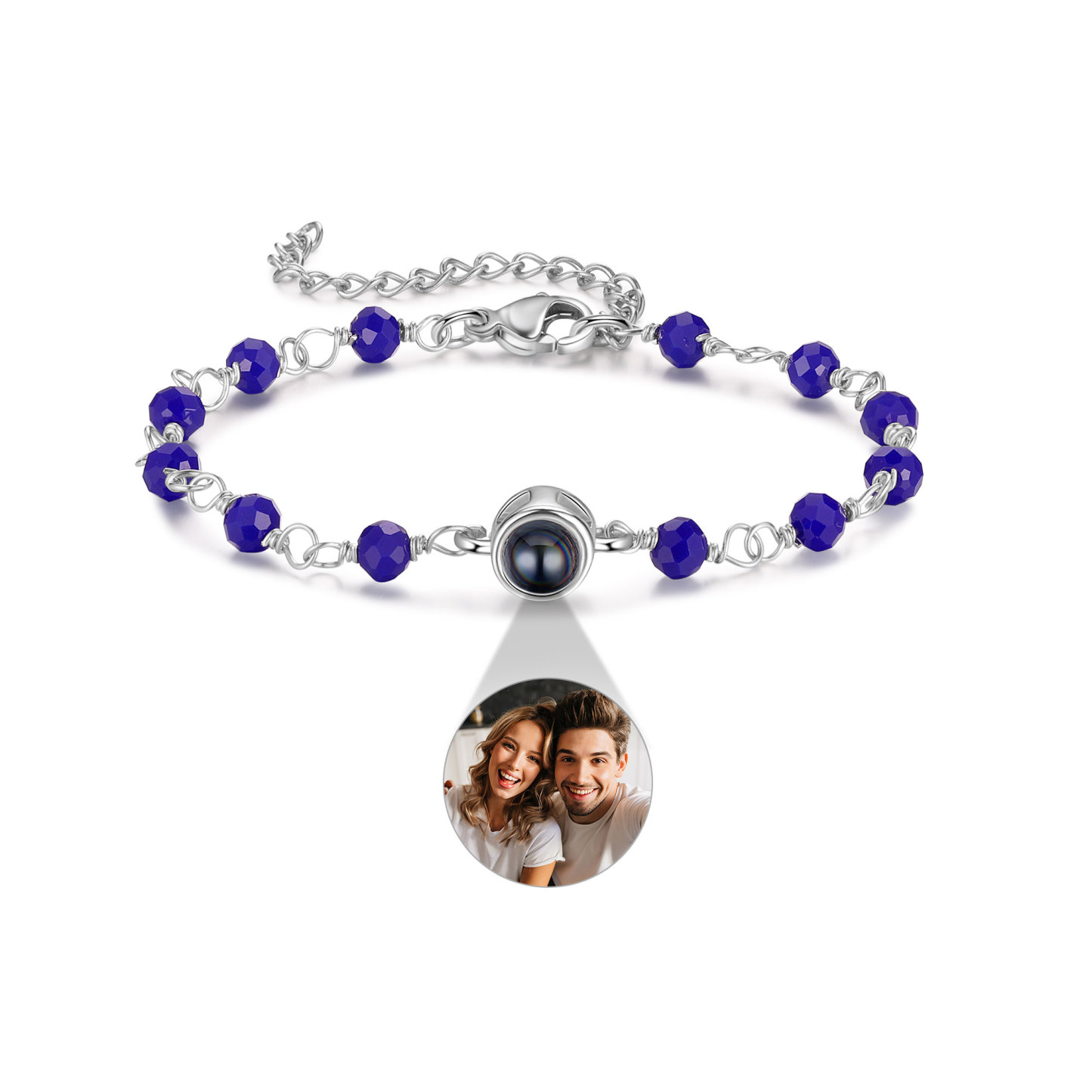 Bracelet Perlé Personnalisé avec Photo Bracelet Photo Projection｜Jessemade