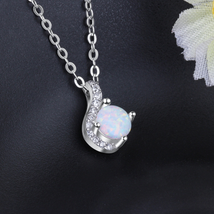 Collier Pendentif Opale pour Femmes