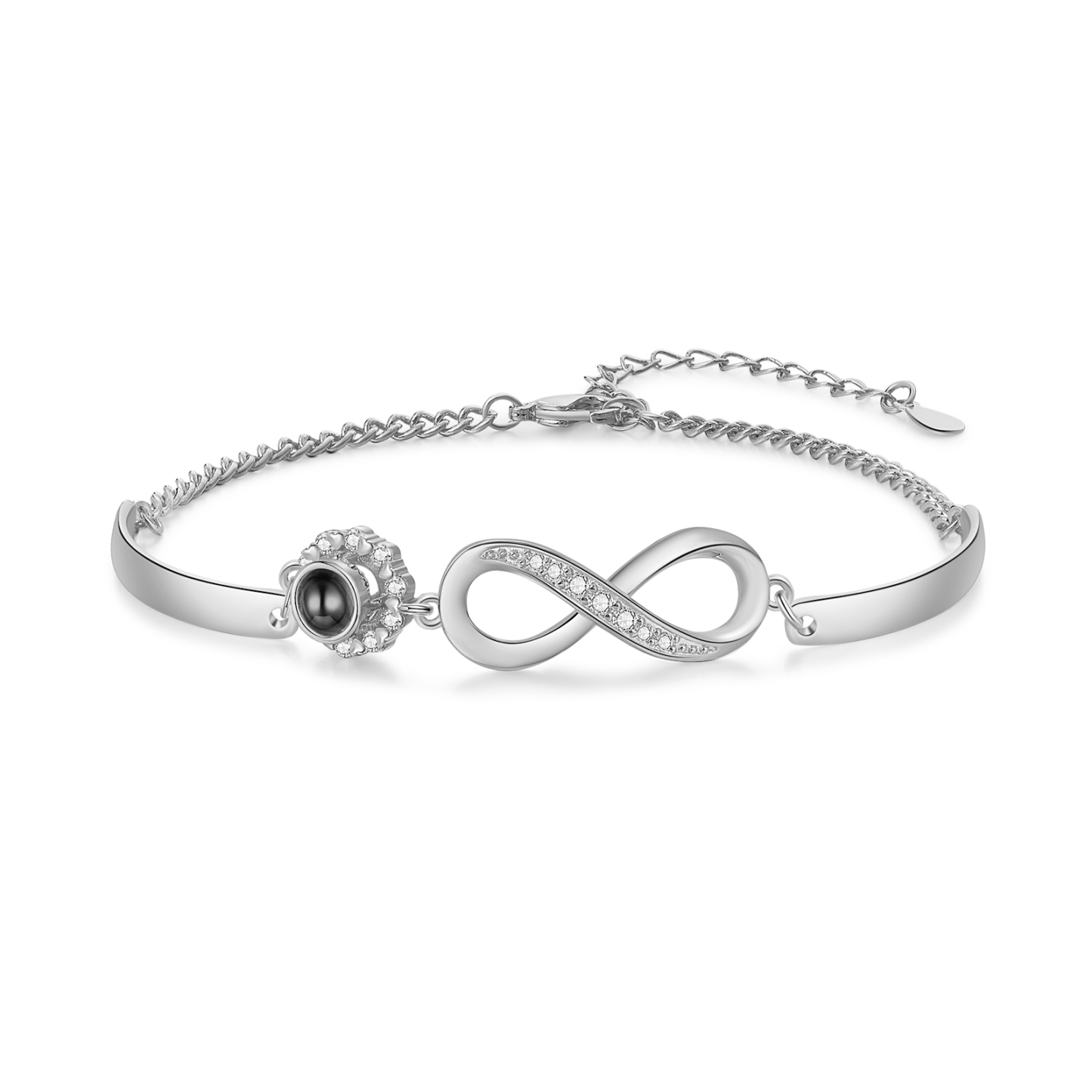 À Ma Marraine Bracelet Infini de Projection Photo Personnalisée Bracelet Femmes | Jessemade