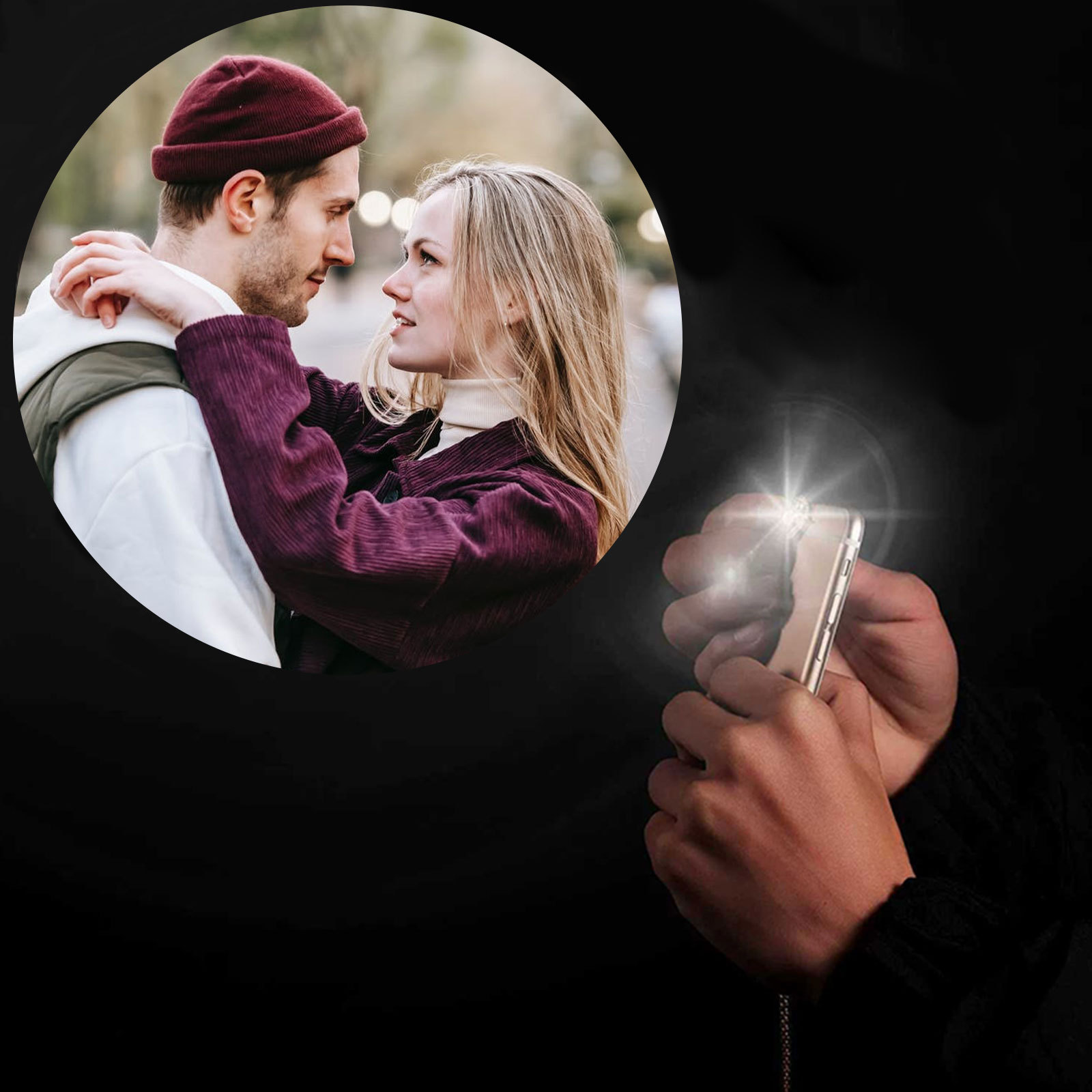Bracelet couple Photo De Projection Photo Personnalisé Bracelet en Commun | Jessemade