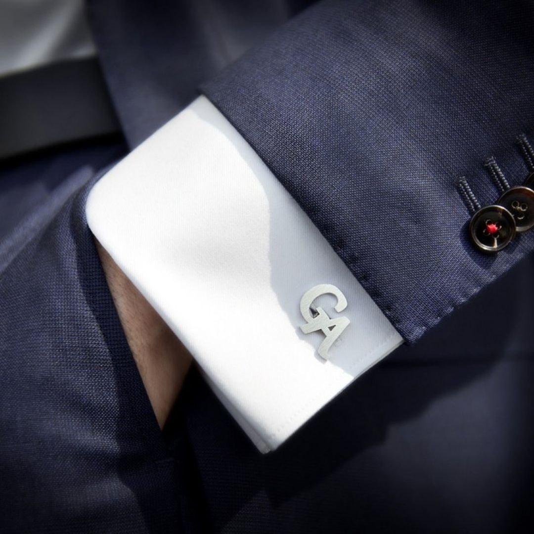 Boutons de Manchette 3 lettre Personnalisé