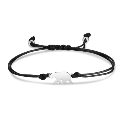 À ma Fille - 2PCS Ensemble de Bracelets Ours - Cadeau rentrée scolaire pour fille Premier jour d’école