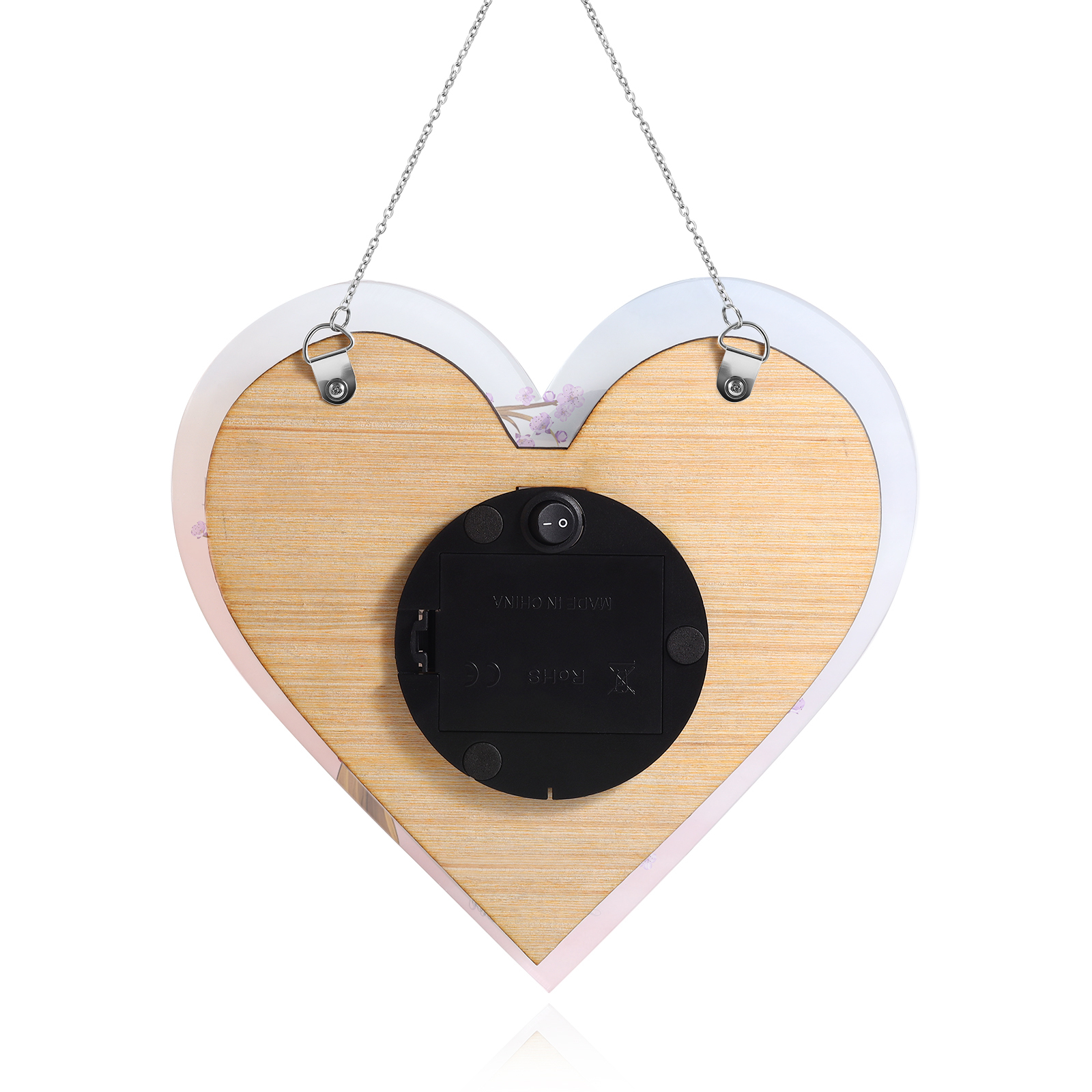 À Maman/Mamie - Veilleuse Cœur Décoration Arbre 2 Prénoms Personnalisés avec 1 Texte