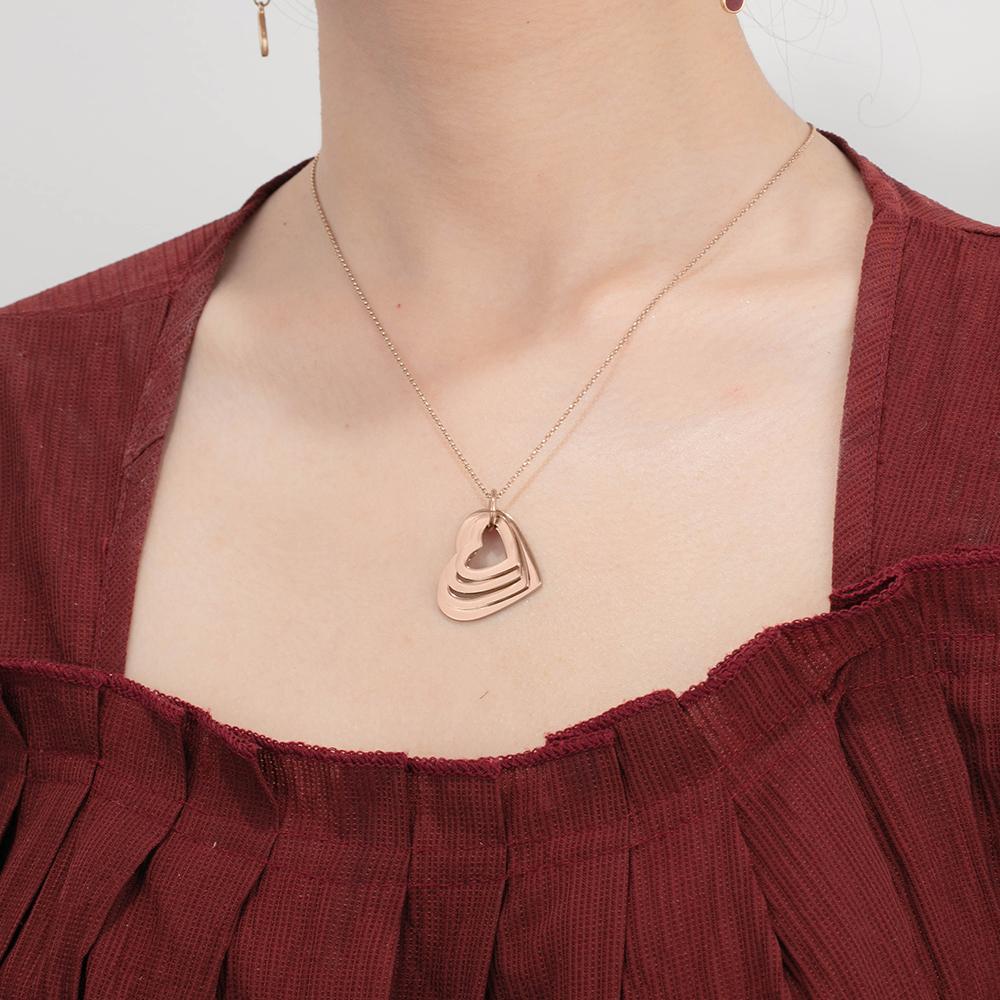 Collier Prénom Gravé Personnalisé 4 Coeurs