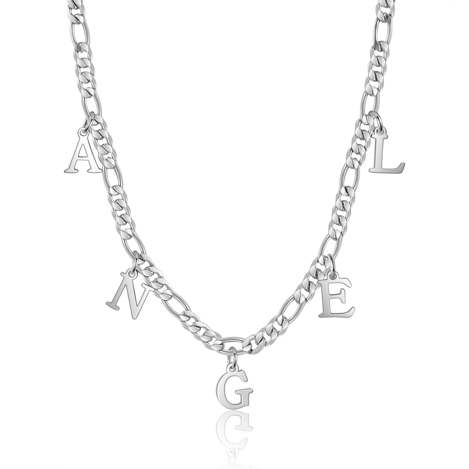 Collier et Bracelet Combinaison Prénom Personnalisé avec lettres pour Un couple