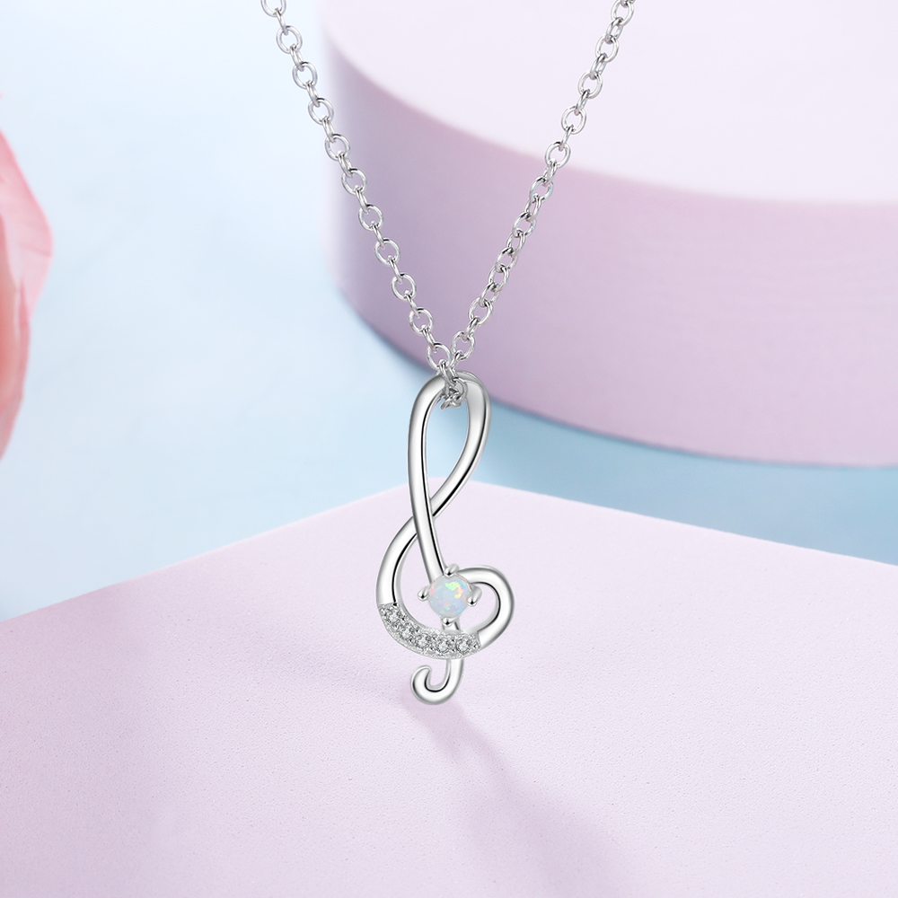 Collier Pendentif Notes de musique pour Femmes