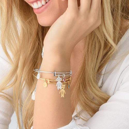 Bracelet Personnalisé pour Enfant avec 3 Noms et Pierres de Naissance | Cadeau Unique