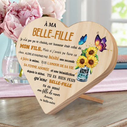 À Ma Belle-Fille-Décoration En bois