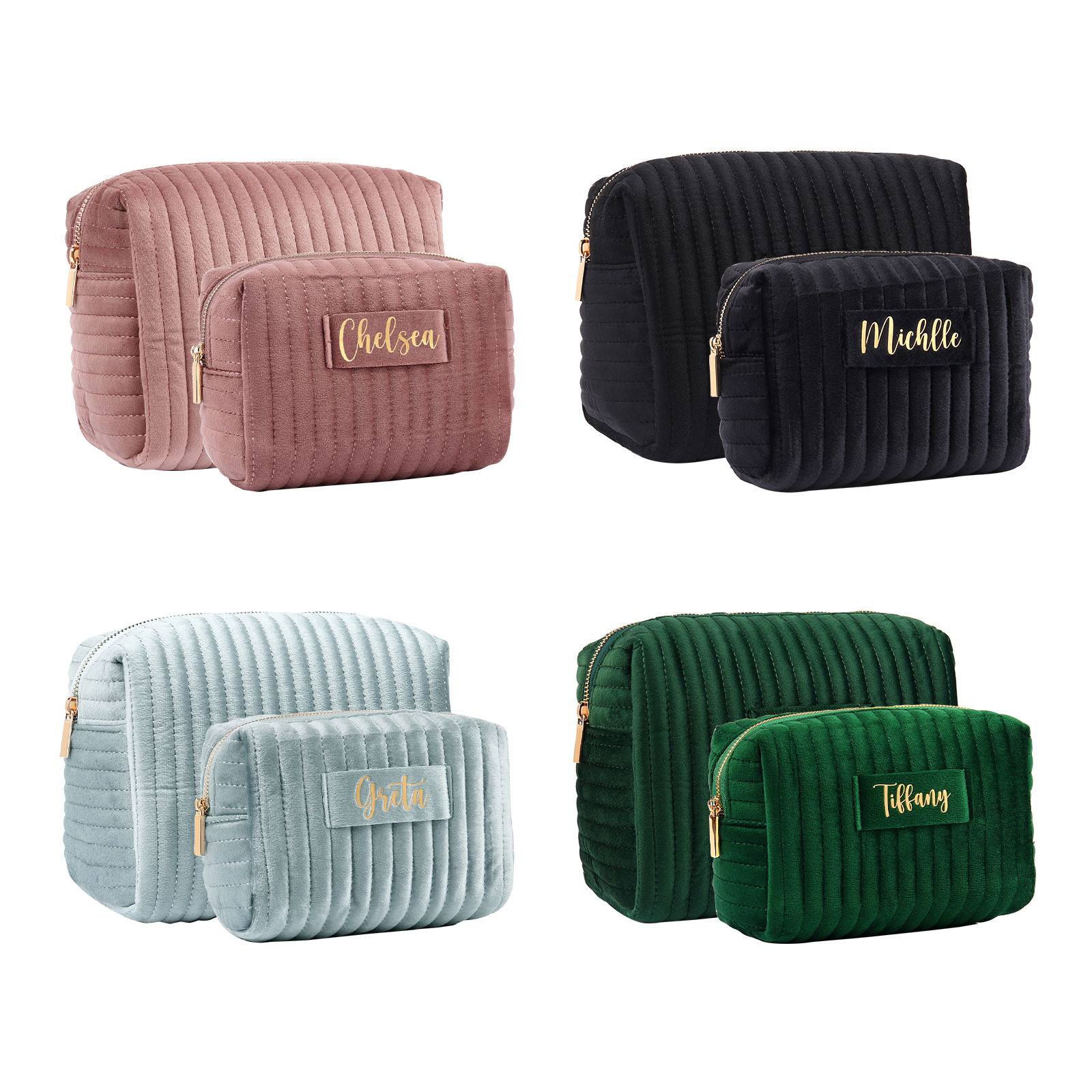 Trousse De Maquillage 1 Prénom Personnalisé Sac De Maquillage À Capacité Élevée Pour Femmes