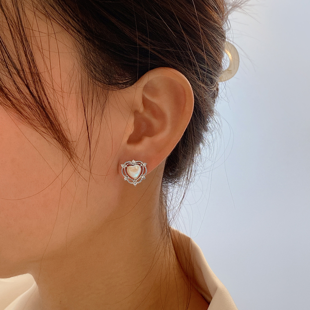 Boucles d'Oreilles Cœur pour Femmes