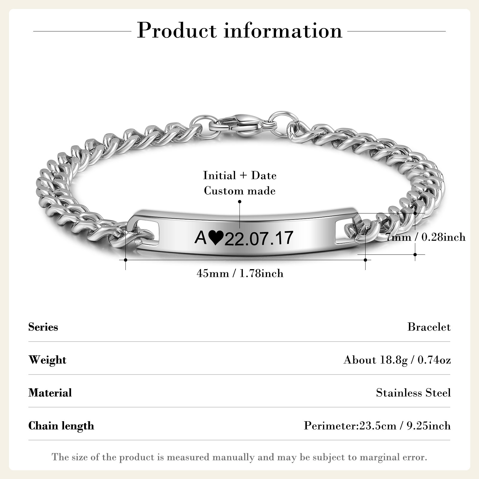 Bracelet Fantaisie Style Gourmette Avec Grosse Breloque Cœur Strass - Longueur 21 Cm - Neuf Sans Emballage