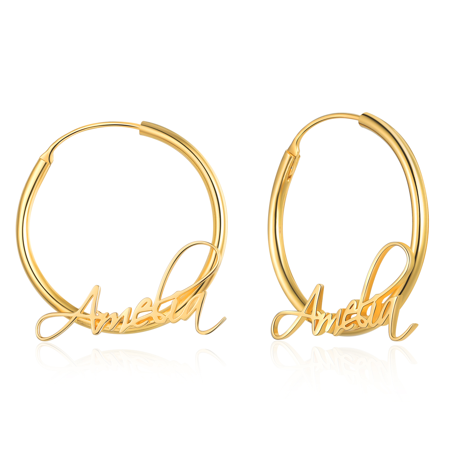Boucles d'Oreilles 1 Prénom Personnalisée