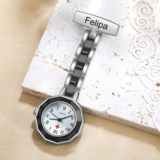 Montre de poche Infirmière Prénom Personnalisé