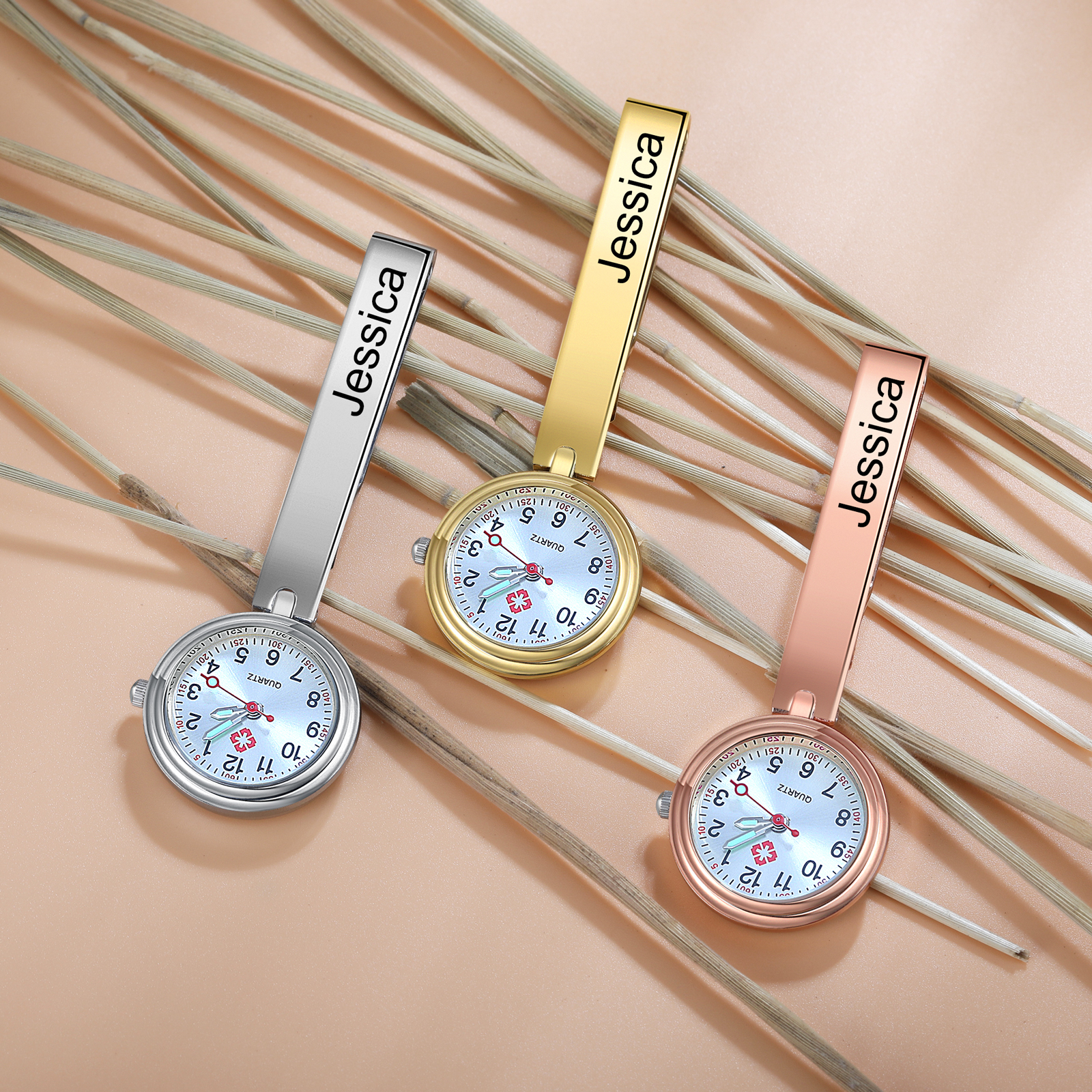 Montre de poche Infirmière Prénom Personnalisé