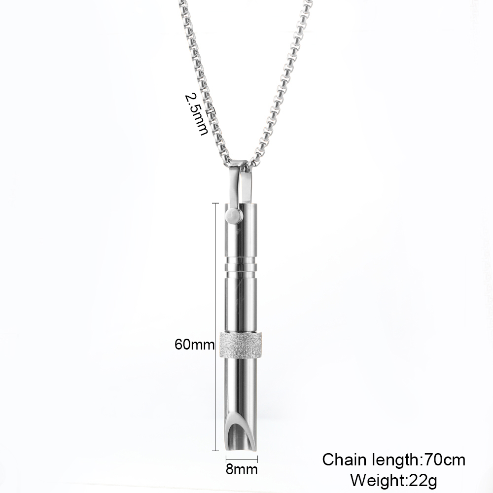 Collier sifflet de méditation yoga