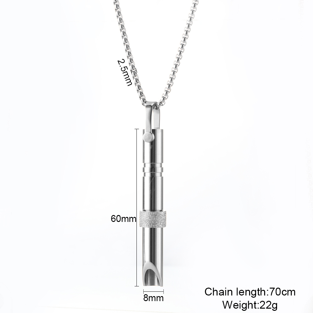 Collier sifflet de méditation yoga