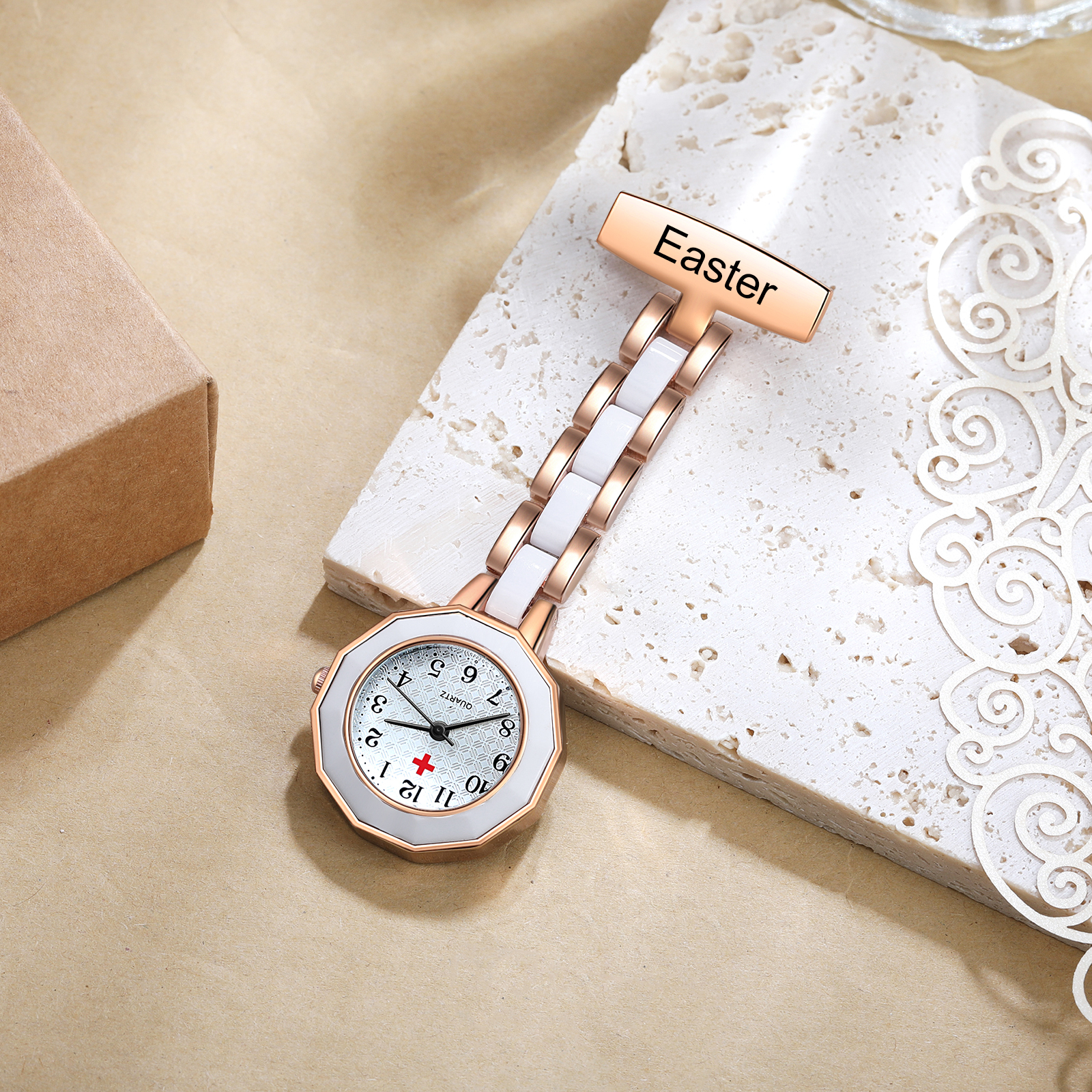 Montre de poche Infirmière Prénom Personnalisé