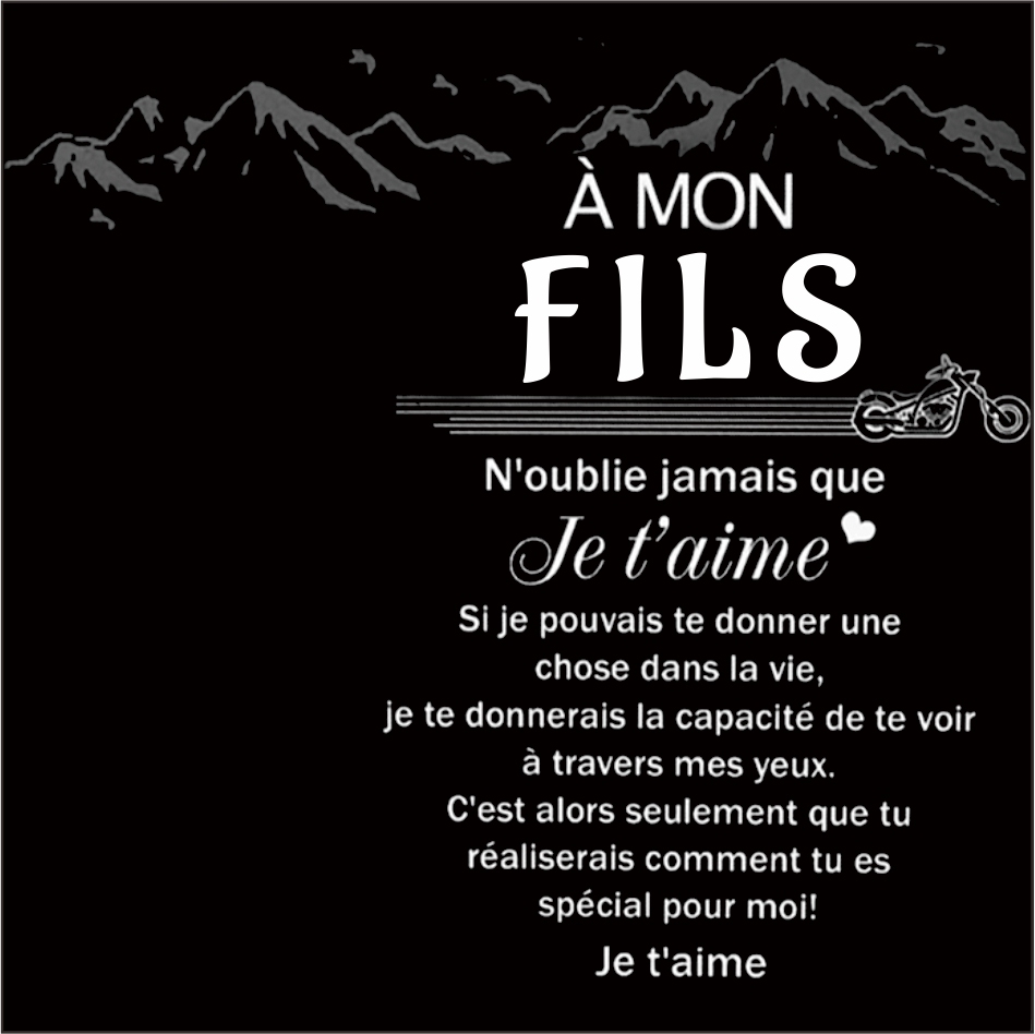 Carte Cadeau Sentimentale Pour Mon Fils | Jessemade FR