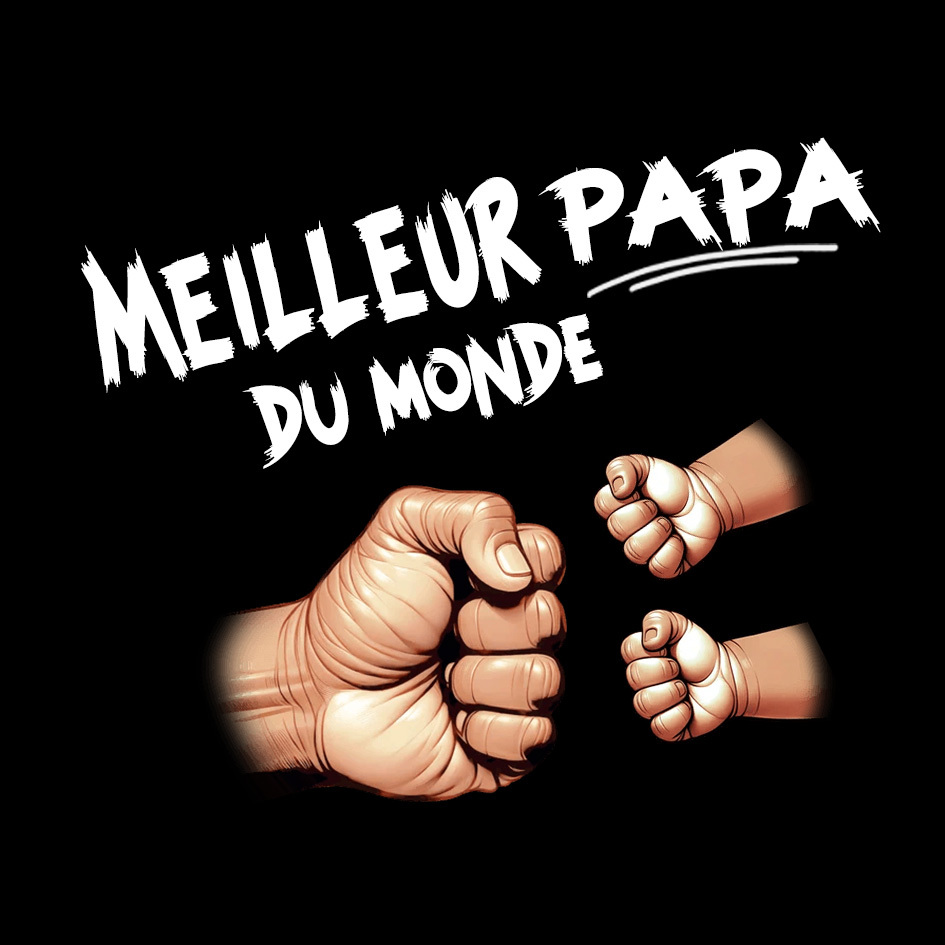 Carte "Meilleur Papa du Monde" – design poing contre poing