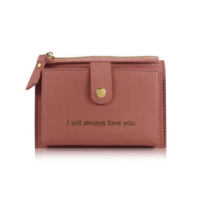 Portefeuille Femme Photo et Texte Personnalisés Porte-Monnaie Carte