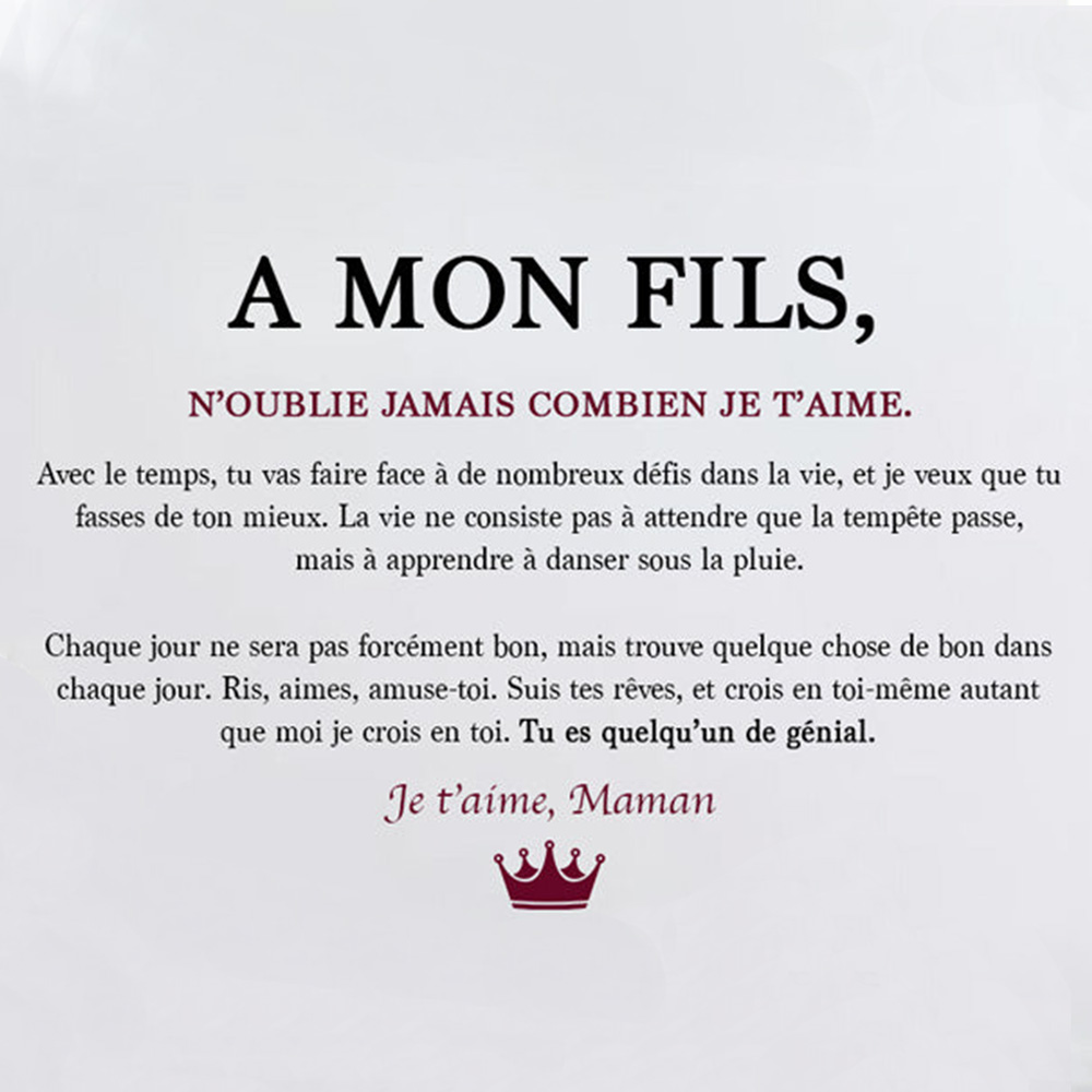 À mon Fils - carte avec coffre cadeau – Jessemade FR