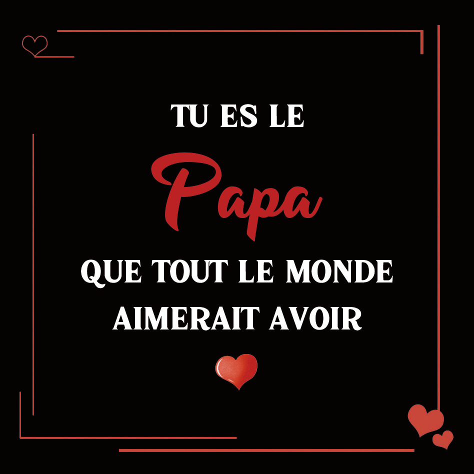 À mon Papa - Carte avec coffre cadeau