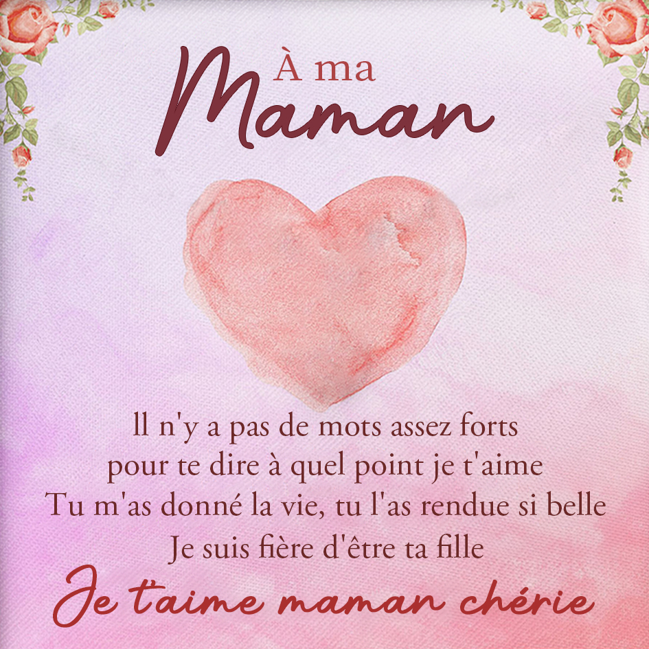 À ma Maman - Carte avec coffre cadeau