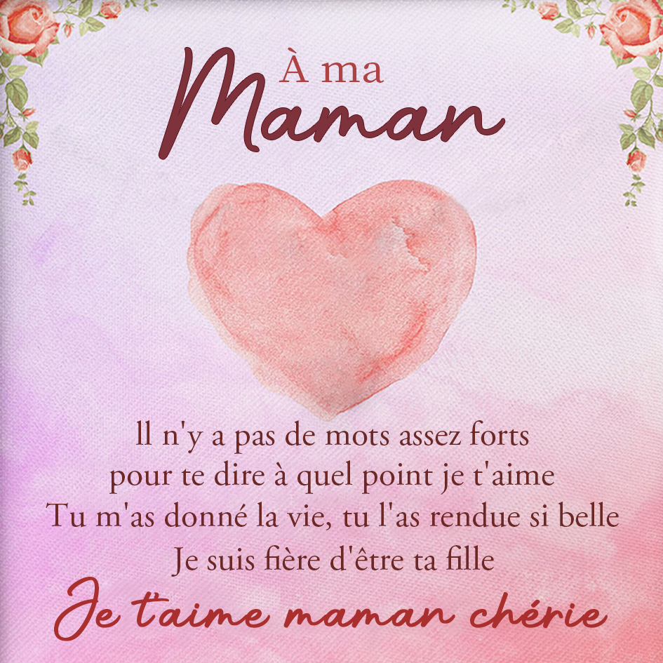 À ma Maman - Carte avec coffre cadeau
