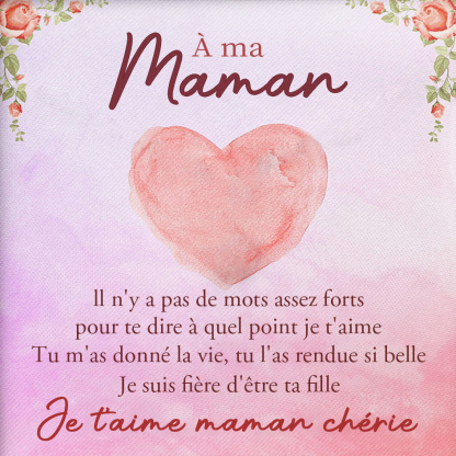 À ma Maman - Carte avec coffre cadeau