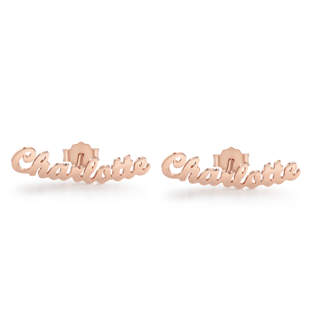 Boucles d'Oreilles Prénom Personnalisée Pour Elle