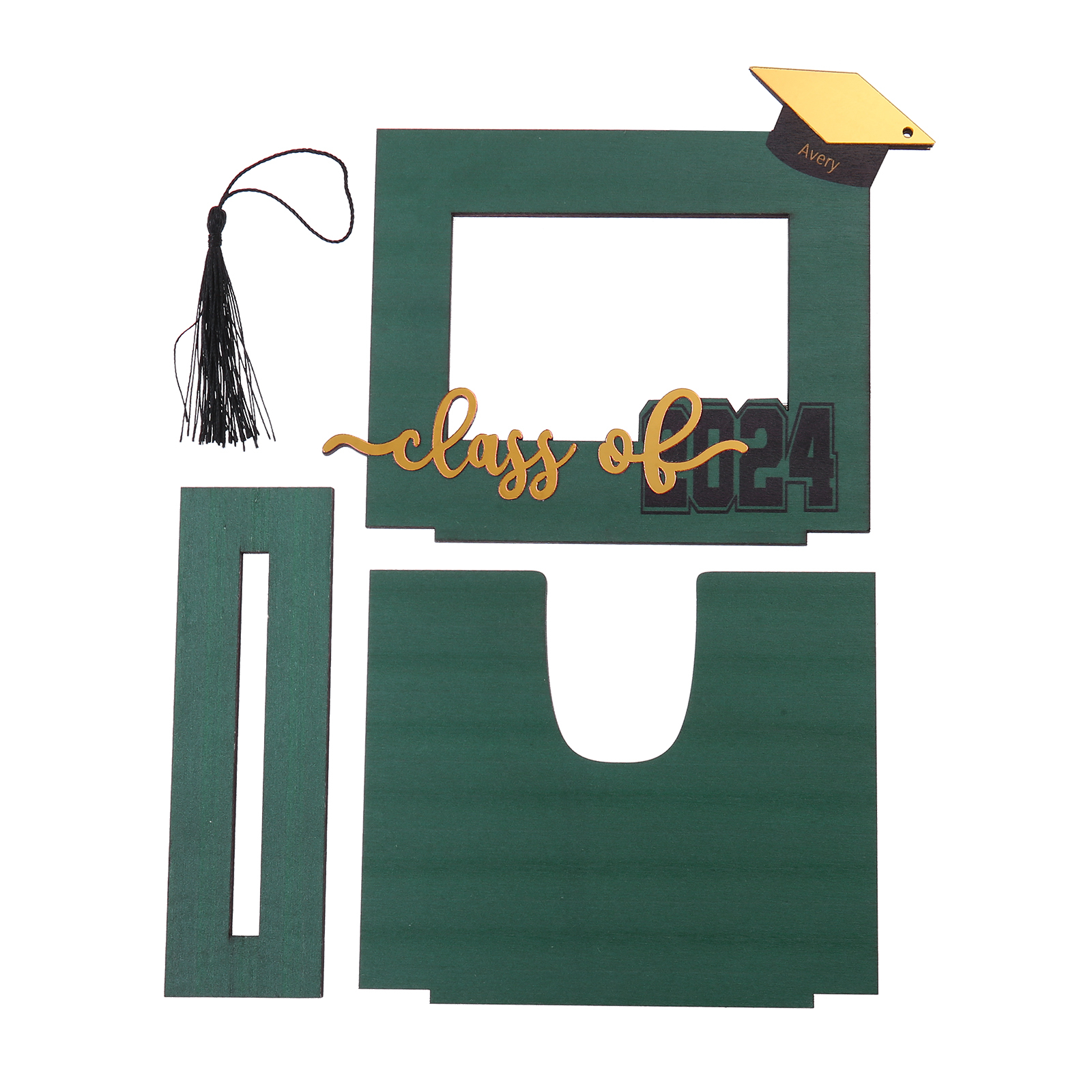 Cadre Photo Diplômé Prénom et Photo Personnalisés Décoration en bois Cadeau de Graduation