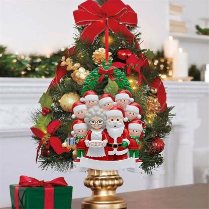 Décoration Sapin Noël Poupée 9 Prénoms Personnalisés et texte