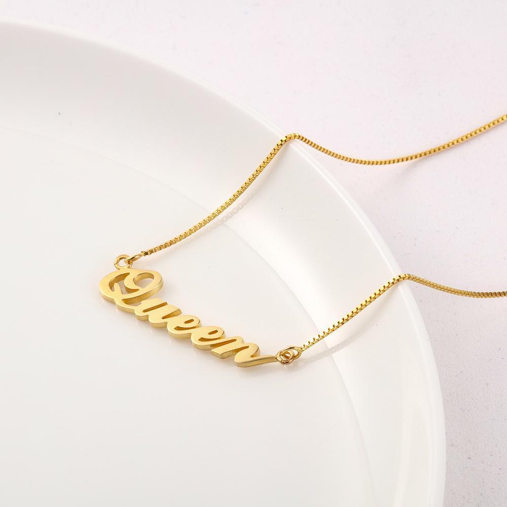 A ma fille - Collier Argent Prénom Personnalisé Meilleur Cadeau Pour Vous