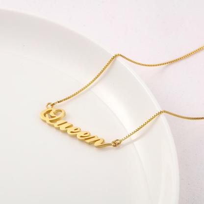 A ma fille - Collier Argent Prénom Personnalisé Meilleur Cadeau Pour Vous