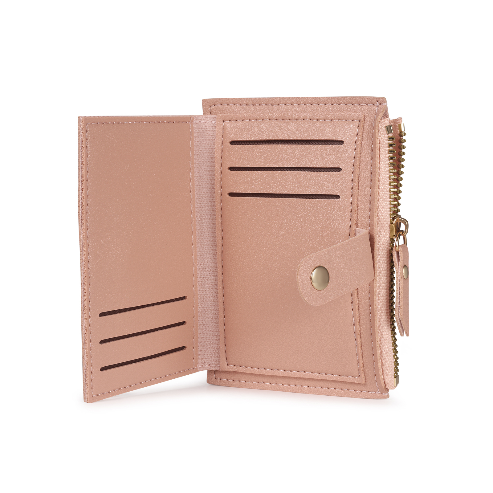 Portefeuille Femme Prénom et Texte Personnalisés avec Fleurs de naissance Porte-Monnaie Carte