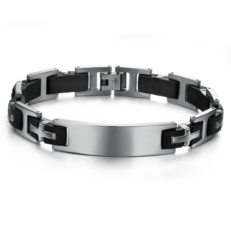 Jessemade FR A Mon Homme-Bracelets Pour Hommes Bracelets Gravure Personnalisés Bracelet Homme