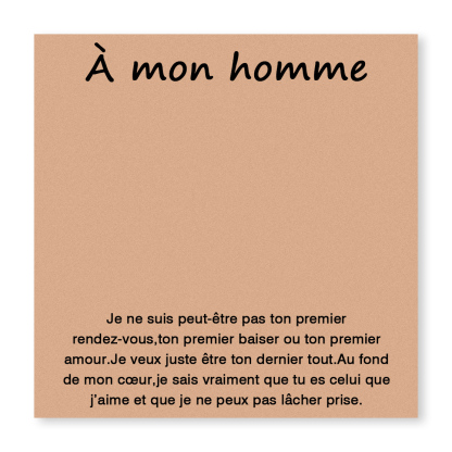 À Mon Homme - 2PCS Ensemble de Porte-clés et Bracelet Cœur | Jessemade