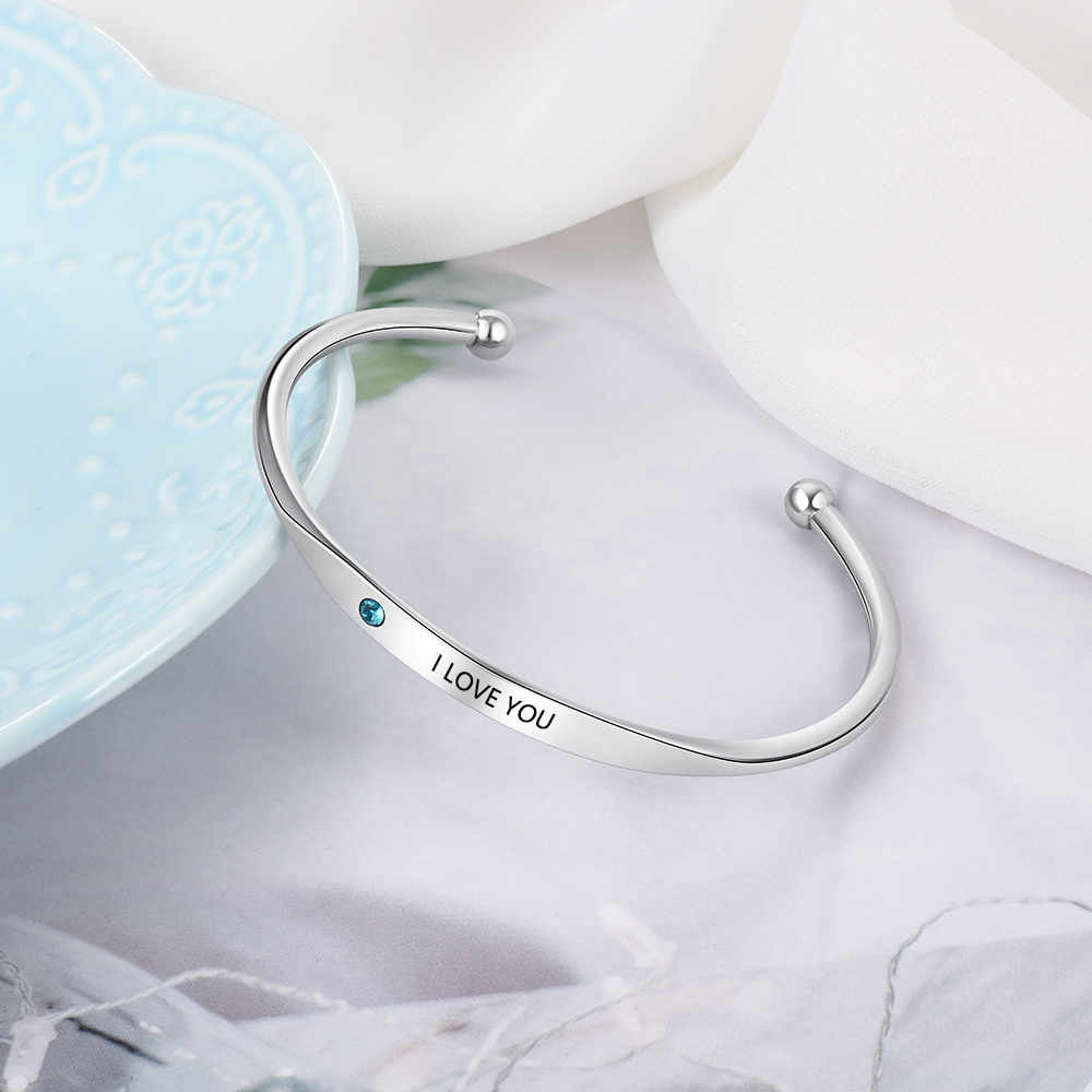 Bracelet prénom 1 Pierre de Naissance
