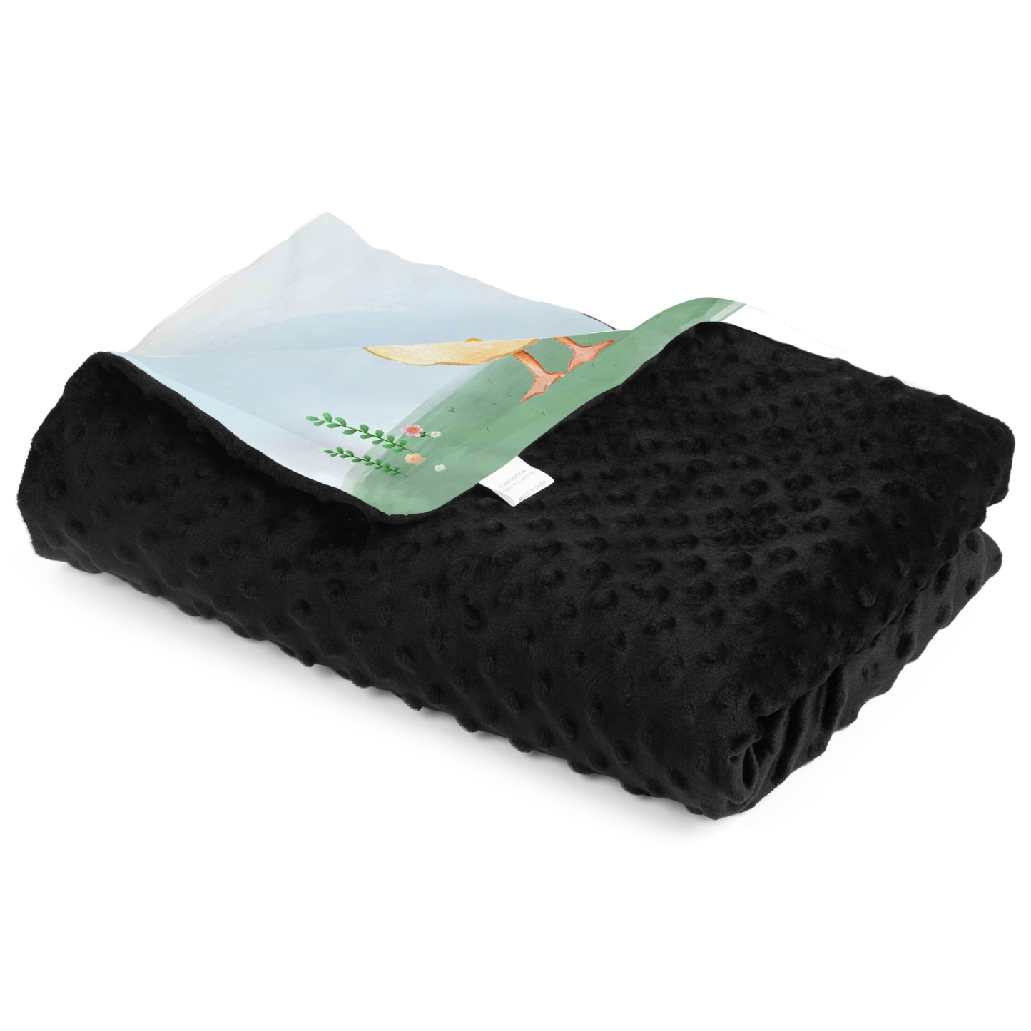 Couverture plaids polaire poussin 1 Prénom Personnalisé pour enfant