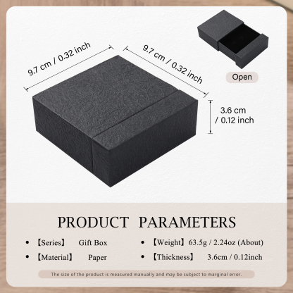 Boîte à bijoux Coffret Cadeau Noir