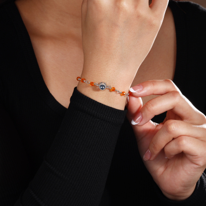 Bracelet Perlé Personnalisé avec Photo Bracelet Photo Projection｜Jessemade