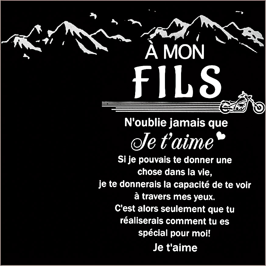 À mon Fils - Carte de Cadeau – Jessemade FR