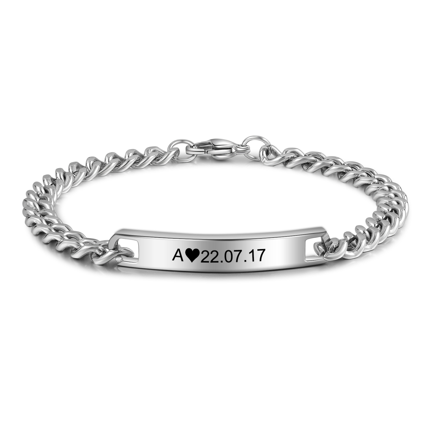 Collier et Bracelet Combinaison Prénom Personnalisé avec lettres pour Un couple