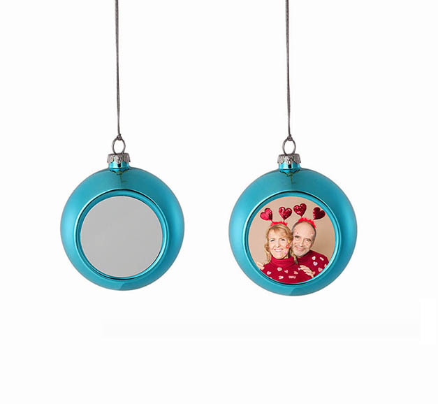 Ornements Boule de Noël 1 photo Personnalisés boule de noël | Jessemade
