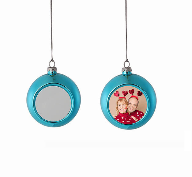 Ornements Boule de Noël 1 photo Personnalisés boule de noël | Jessemade