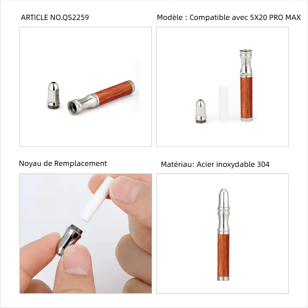 Collier de Respiration Bois Précieux Pendentif Anti-Stress