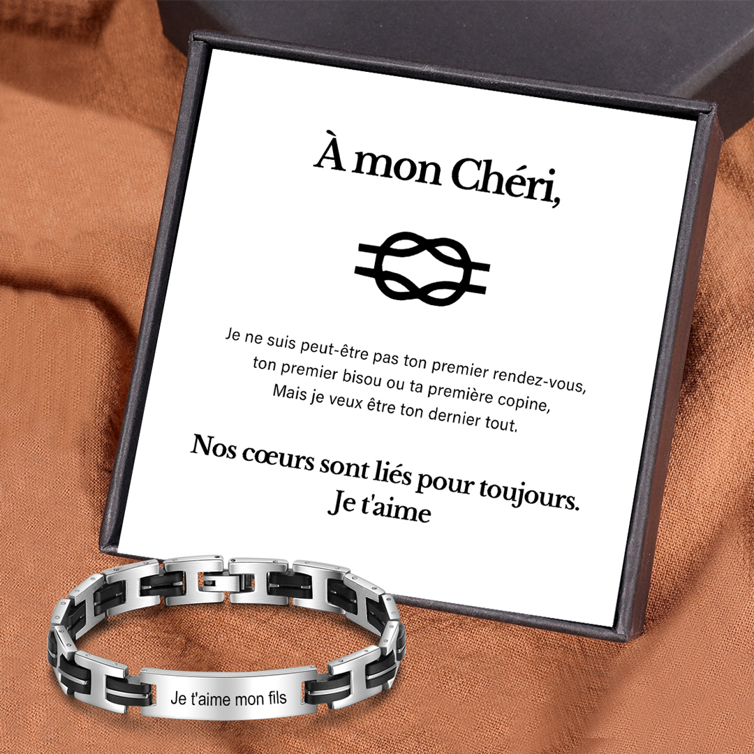 À Mon Chéri-Bracelets Pour Hommes Bracelets Gravure Personnalisés Bracelet Homme